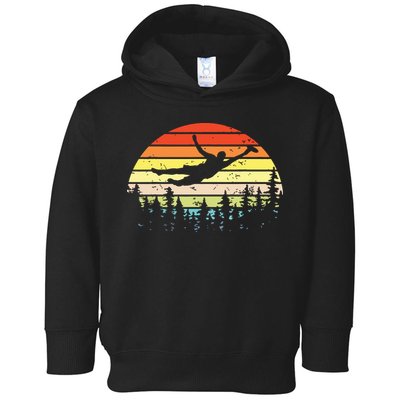 Retro Ultimate Frisbee Player Vintage Flying Disc Toddler Hoodie