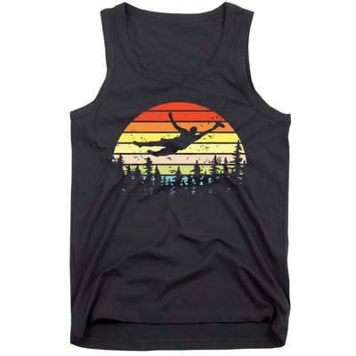 Retro Ultimate Frisbee Player Vintage Flying Disc Tank Top