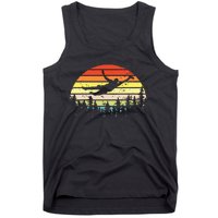 Retro Ultimate Frisbee Player Vintage Flying Disc Tank Top