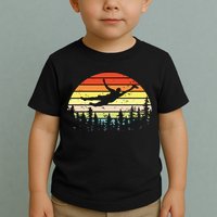 Retro Ultimate Frisbee Player Vintage Flying Disc Toddler T-Shirt