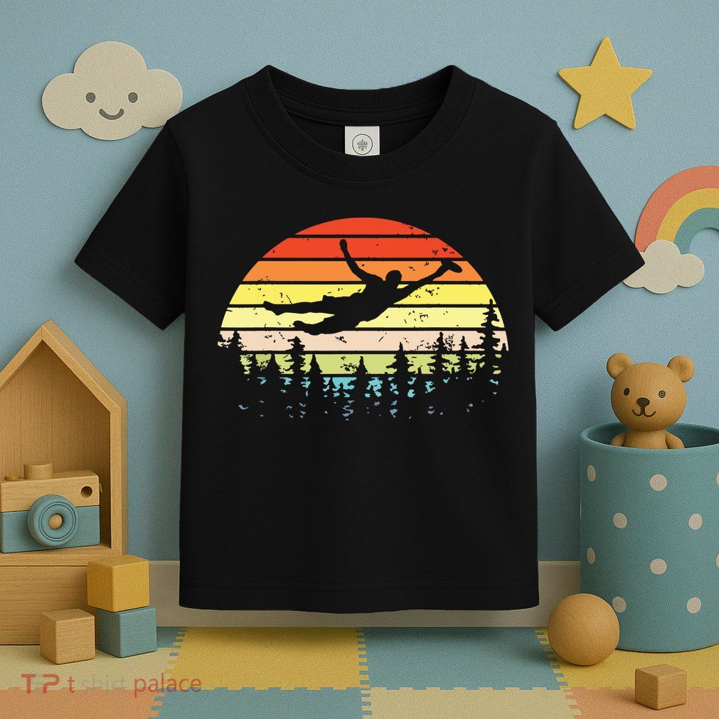 Retro Ultimate Frisbee Player Vintage Flying Disc Toddler T-Shirt