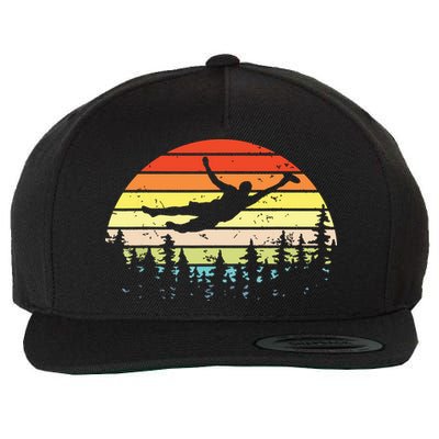 Retro Ultimate Frisbee Player Vintage Flying Disc Wool Snapback Cap