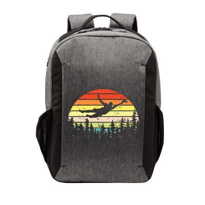 Retro Ultimate Frisbee Player Vintage Flying Disc Vector Backpack