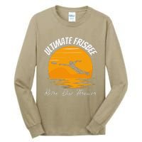 Retro Ultimate Frisbee Playervintage Flying Disc Tall Long Sleeve T-Shirt