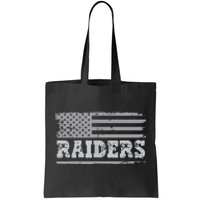 Raiders Us Flag Tote Bag