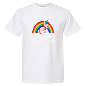 Rainbow Unicorn Funny Gift For People Born In September Birthday Gift Garment-Dyed Heavyweight T-Shirt