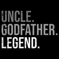 retro Uncle Godfather Legend Best Godfather Stripe Pom Pom Beanie