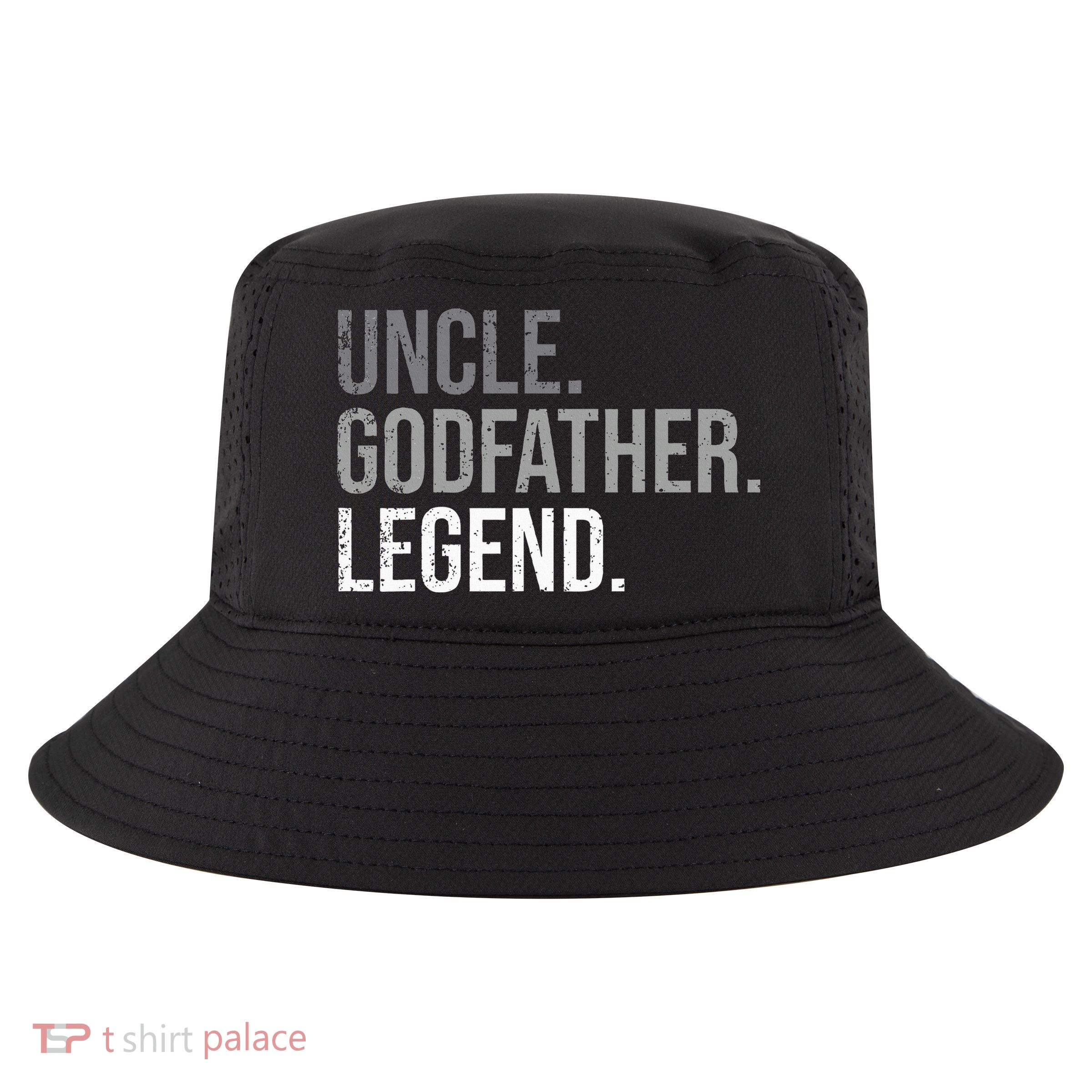 retro Uncle Godfather Legend Best Godfather Cool Comfort Performance Bucket Hat