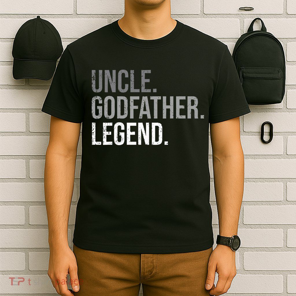 retro Uncle Godfather Legend Best Godfather T-Shirt