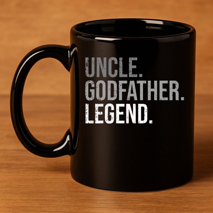 retro Uncle Godfather Legend Best Godfather 11oz C Handle Ceramic Mug