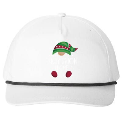 Rugby Union Gnome Family Matching Christmas Pajamas Meaningful Gift Snapback Five-Panel Rope Hat