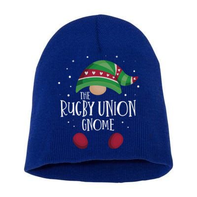 Rugby Union Gnome Family Matching Christmas Pajamas Meaningful Gift Short Acrylic Beanie