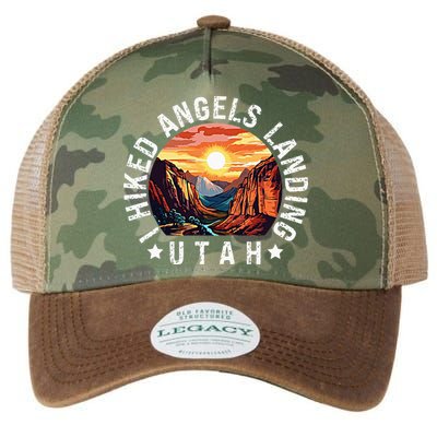 Retro Utah I Hiked Angels Landing Legacy Tie Dye Trucker Hat