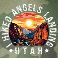 Retro Utah I Hiked Angels Landing Legacy Tie Dye Trucker Hat