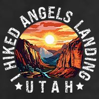 Retro Utah I Hiked Angels Landing Cool Comfort Performance Bucket Hat