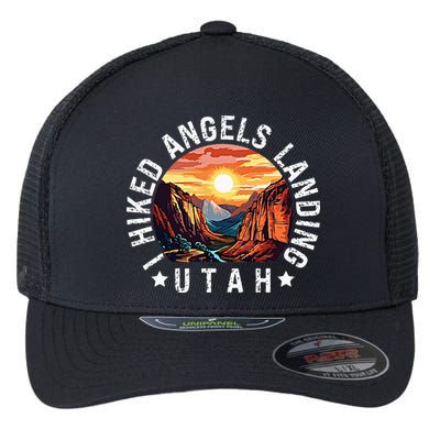 Retro Utah I Hiked Angels Landing Flexfit Unipanel Trucker Cap