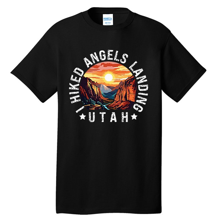 Retro Utah I Hiked Angels Landing Tall T-Shirt