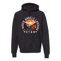 Retro Utah I Hiked Angels Landing Premium Hoodie