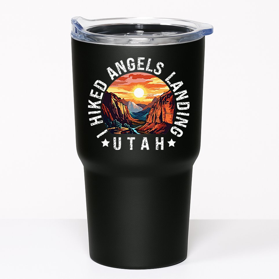 Retro Utah I Hiked Angels Landing Tumbler