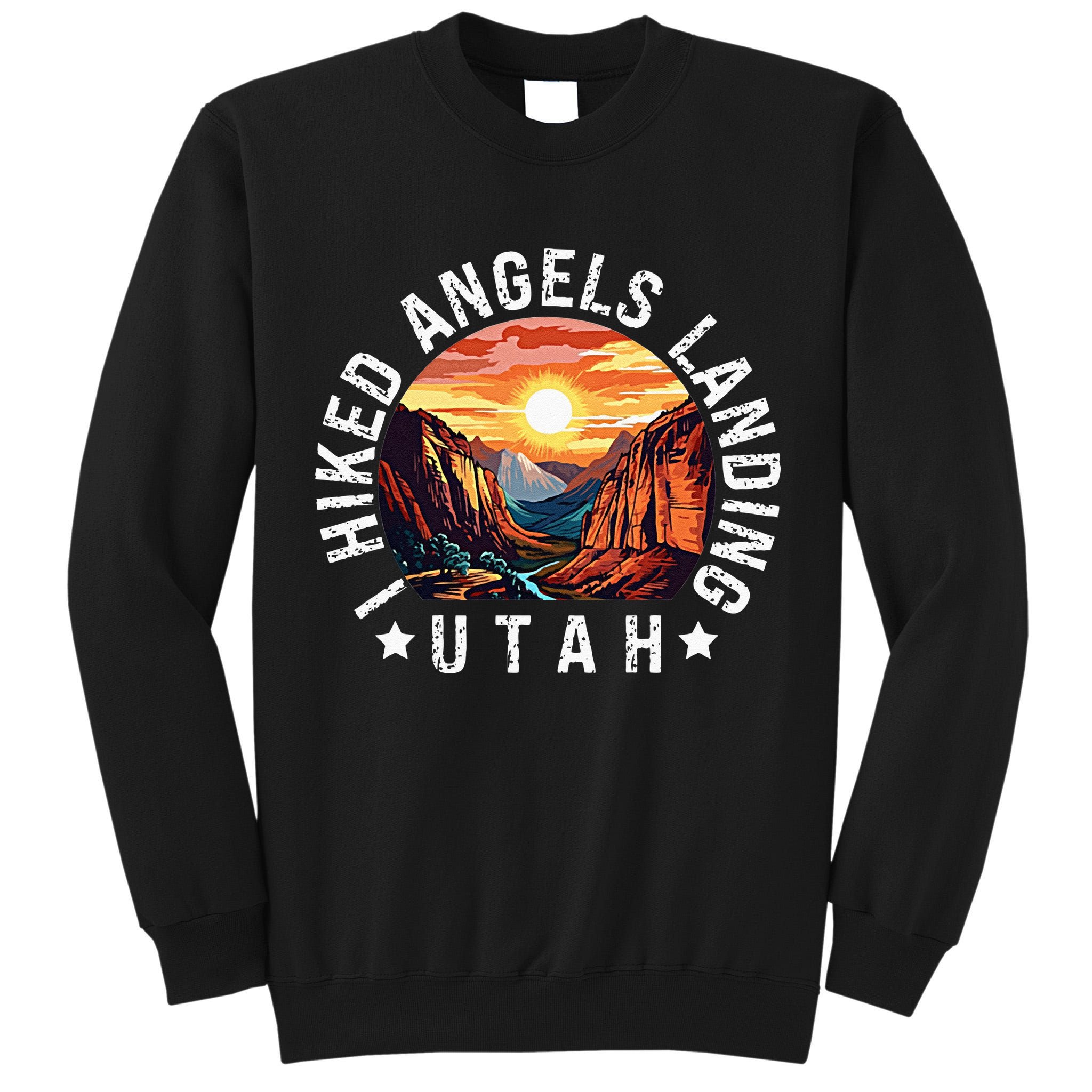 Retro Utah I Hiked Angels Landing Tall Sweatshirt