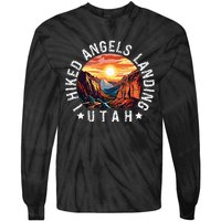 Retro Utah I Hiked Angels Landing Tie-Dye Long Sleeve Shirt