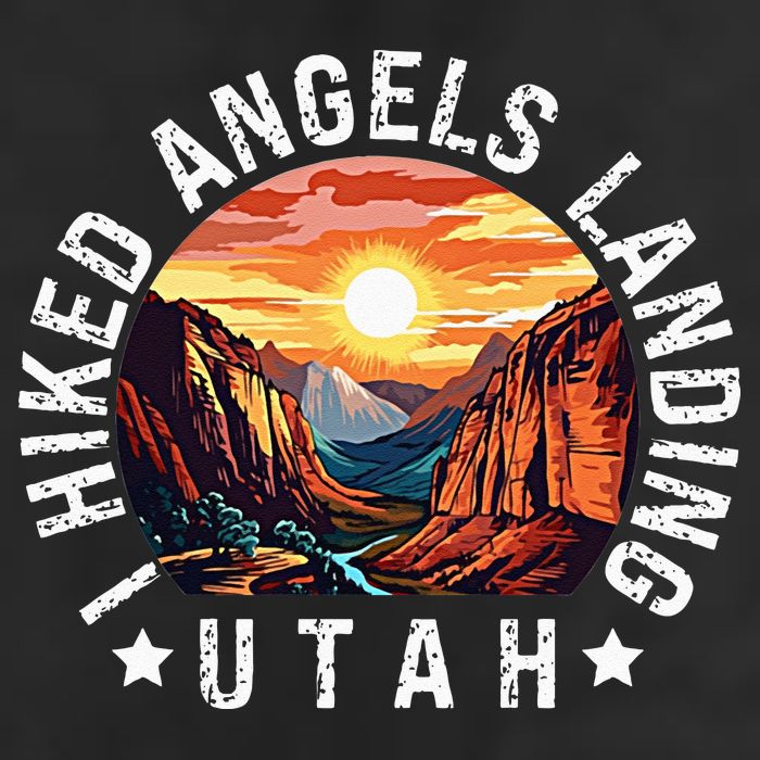 Retro Utah I Hiked Angels Landing Golf Towel