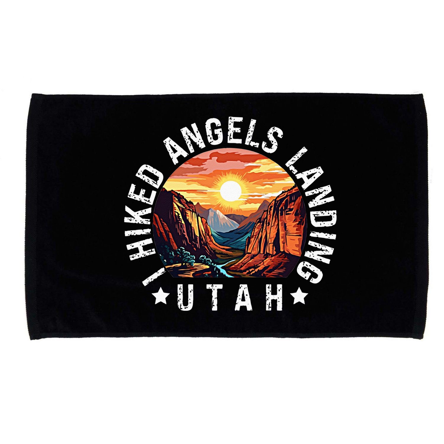 Retro Utah I Hiked Angels Landing Microfiber Hand Towel