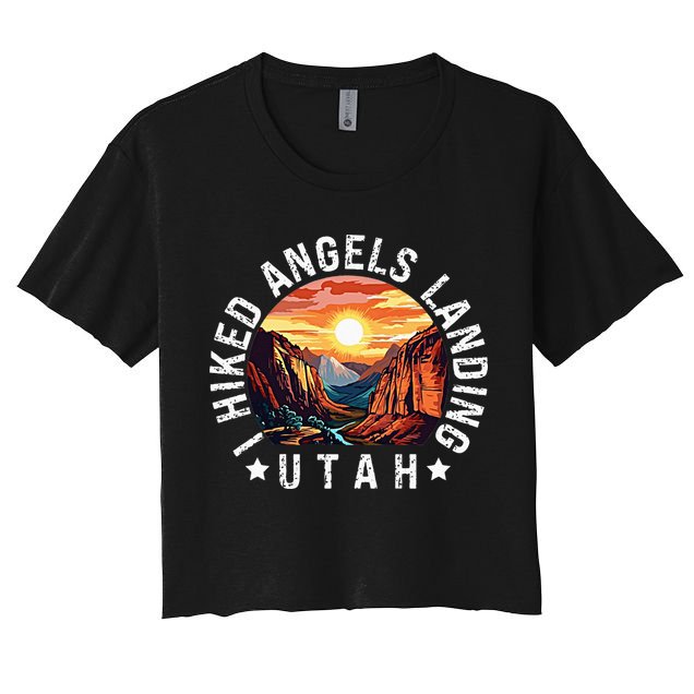 Retro Utah I Hiked Angels Landing Crop Top