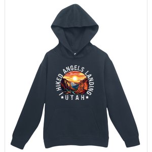 Retro Utah I Hiked Angels Landing Urban Pullover Hoodie