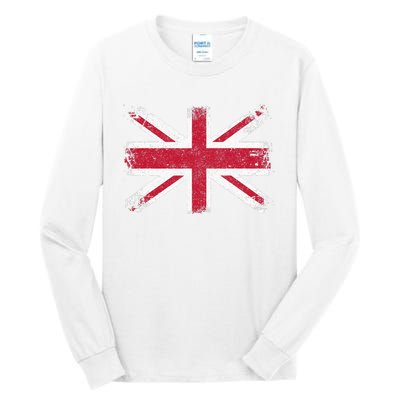 Retro Union Jack Vintage British Flag Great Britain UK Tall Long Sleeve T-Shirt