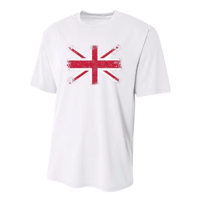 Retro Union Jack Vintage British Flag Great Britain UK Youth Performance Sprint T-Shirt