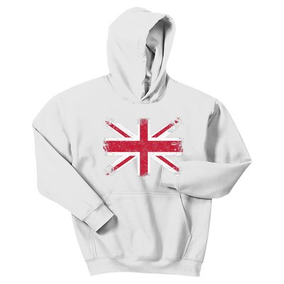 Retro Union Jack Vintage British Flag Great Britain UK Kids Hoodie