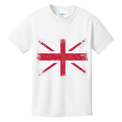 Retro Union Jack Vintage British Flag Great Britain UK Kids T-Shirt