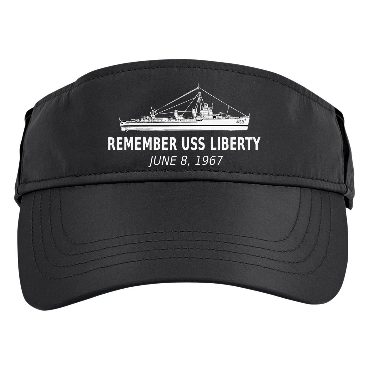 Remember USS Liberty June 8 1967 Adult Drive Performance Visor