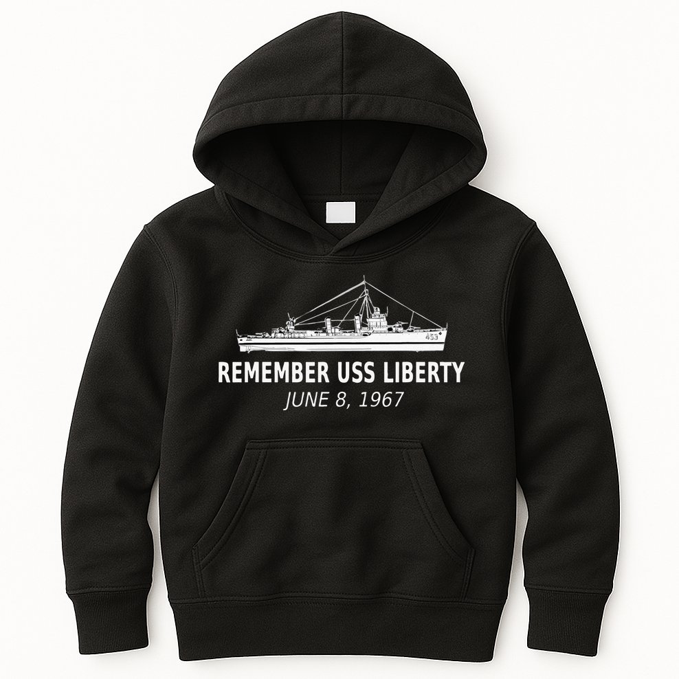 Remember USS Liberty June 8 1967 Kids Hoodie