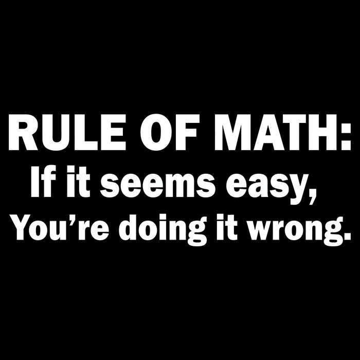 Rule Of Math Seems Easy You're Doing It Wrong Flexfit Unipanel Trucker Cap