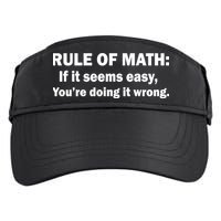 Rule Of Math Seems Easy You're Doing It Wrong Adult Drive Performance Visor