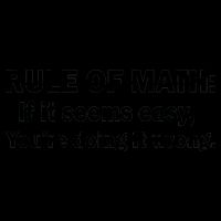 Rule Of Math Seems Easy You're Doing It Wrong Mug