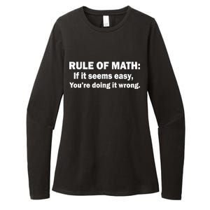 Rule Of Math Seems Easy You're Doing It Wrong Womens CVC Long Sleeve Shirt