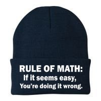 Rule Of Math Seems Easy You're Doing It Wrong Beanie