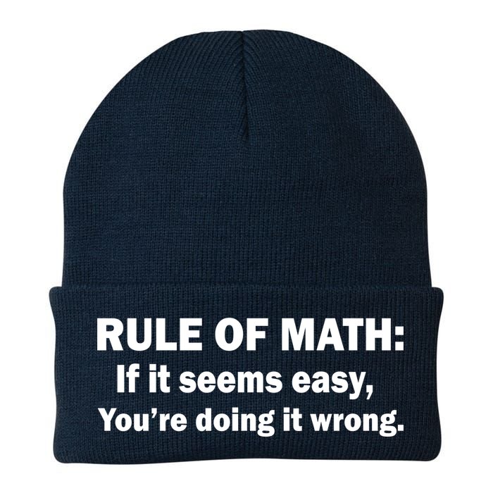 Rule Of Math Seems Easy You're Doing It Wrong Beanie