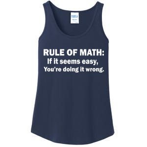 Rule Of Math Seems Easy You're Doing It Wrong Ladies Essential Tank