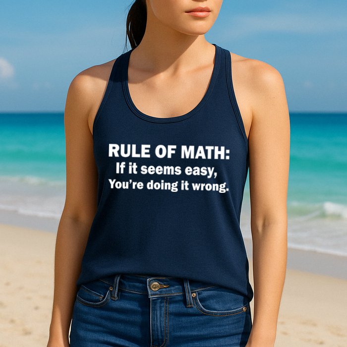 Rule Of Math Seems Easy You're Doing It Wrong Womens Tank Top