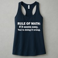 Rule Of Math Seems Easy You're Doing It Wrong Womens Tank Top