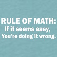 Rule Of Math Seems Easy You're Doing It Wrong Sueded Cloud Jersey T-Shirt