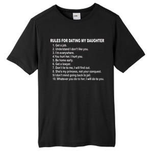 Rules For Dating My Daughter Father's Day Tall Fusion ChromaSoft Performance T-Shirt