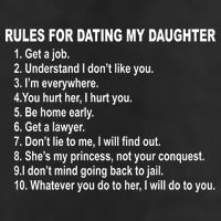 Rules For Dating My Daughter Father's Day Crop Fleece Hoodie