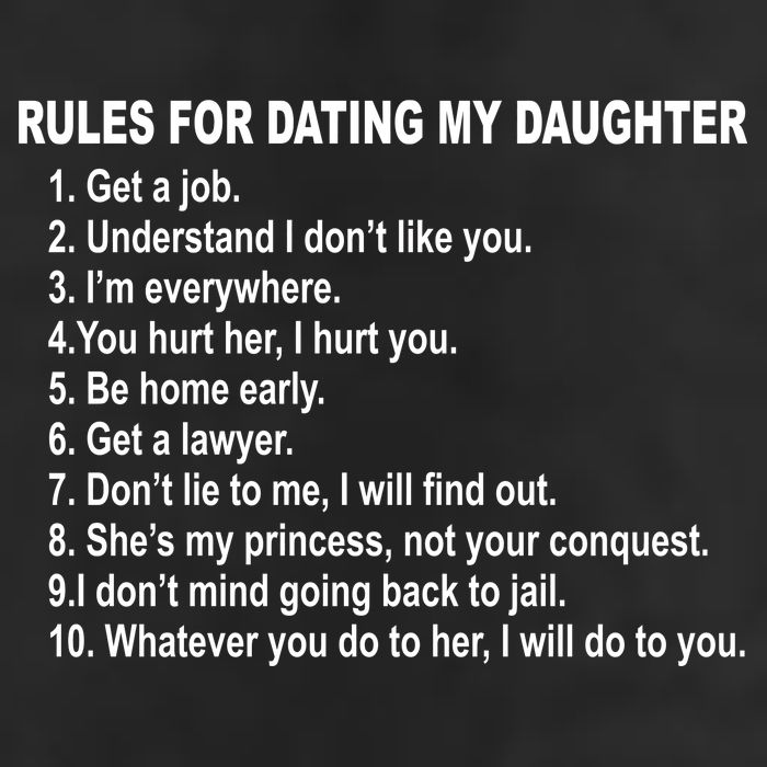 Rules For Dating My Daughter Father's Day Crop Fleece Hoodie