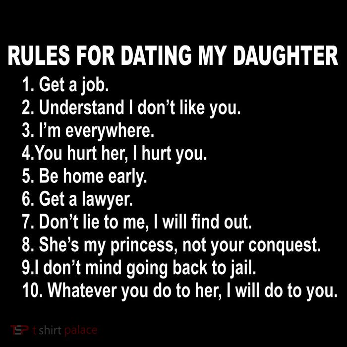 Rules For Dating My Daughter Father's Day Premium T-Shirt