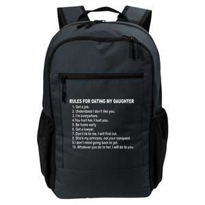 Rules For Dating My Daughter Father's Day Daily Commute Backpack